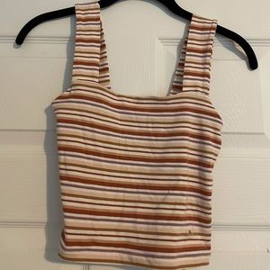 Aeropostale Cropped Striped Tank Top